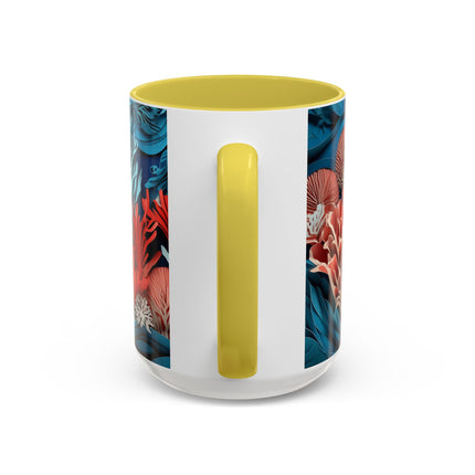 Enchanting Underwater Scene Colorful Mugs (11oz, 15oz)