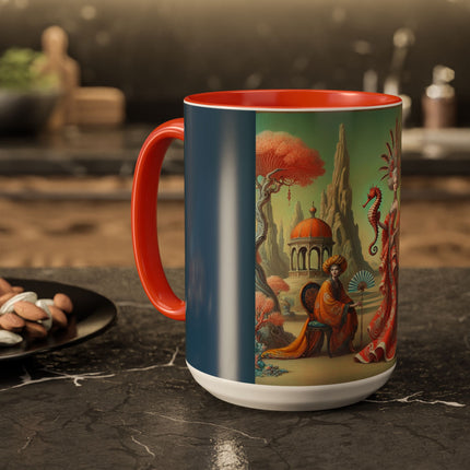 The Seahorse Court Colorful Mugs (11oz, 15oz)