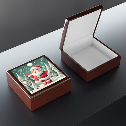 Santa's Joyful Night Jewelry Box