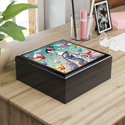 Origami Crane Jewelry Box