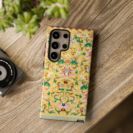 Yellow Botanical Pattern by Owen Jones Phone Cases