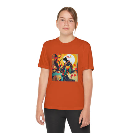 Black Cat in Kimono Youth Competitor Tee