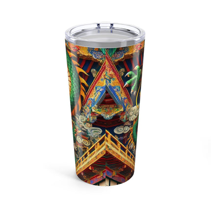 Tibetan Dragon Above Kabuki Stage Bento Lunch Box Tumbler 20oz