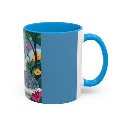The Lady Of The Secret Garden Colorful Mugs – Art Deco Botanical Elegance