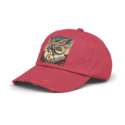 Dragon Fairy of the Temple Unisex Distressed Cap