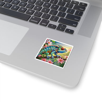 Camouflage Chameleon Kiss-Cut Stickers (4 Sizes)