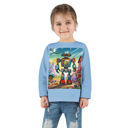 The Rusty Robot Toddler Long Sleeve Tee
