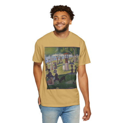 A Sunday on La Grande Jatte by Georges Seurat Unisex Garment-Dyed T-shirt