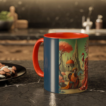 The Seahorse Court Colorful Mugs (11oz, 15oz)