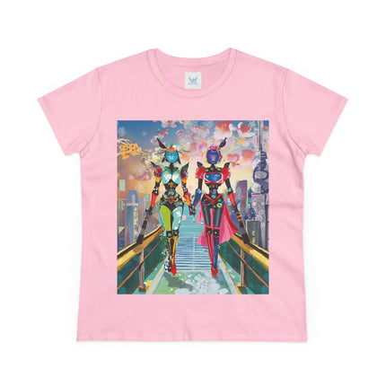 Cyber Punk Robot Models Cotton Tee