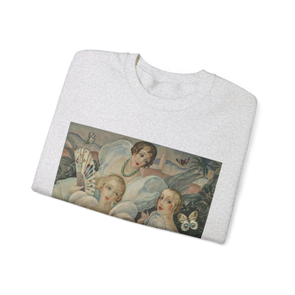 Les Femmes Fatales by Gerda Wegener Heavy Blend™ Crewneck Sweatshirt