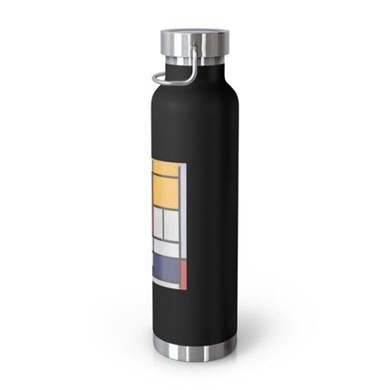 Composition with Red, Yellow, Blue, and Black by Piet Mondrian Copper Vacuum Insulated Bottle, 22oz