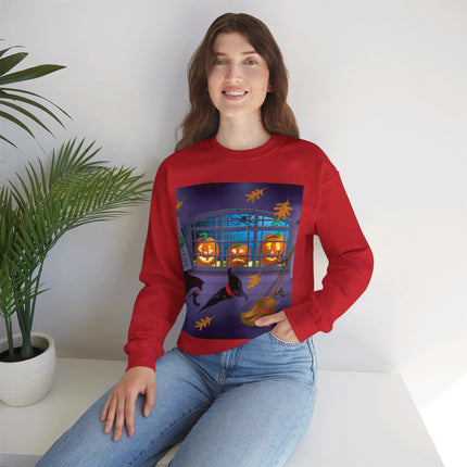 Whimsical Halloween Mischief Unisex Heavy Blend™ Crewneck Sweatshirt