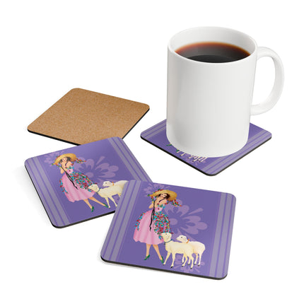 Easter Elegance Corkwood Coaster Set