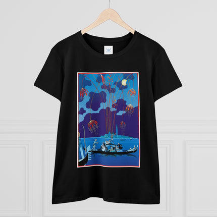 Fireworks in Venice by George Barbier Women's Midweight Cotton Tee