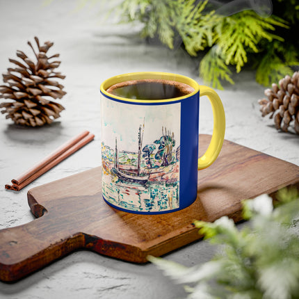 Concarneau by Paul Signac Colorful Mugs (11oz, 15oz)