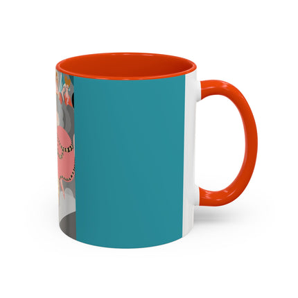 Celestial Masquerade Colorful Mugs – Theatrical Elegance & Floating Whimsy