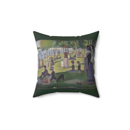A Sunday on La Grande Jatte by Georges Seurat Spun Polyester Square Pillow