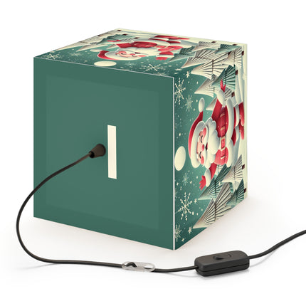 Santa's Joyful Christmas Light Cube