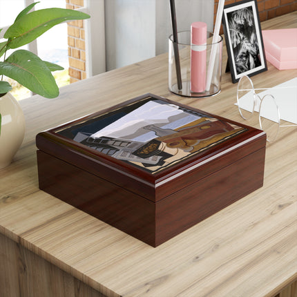 Open Window by Juan Gris Jewelry Box