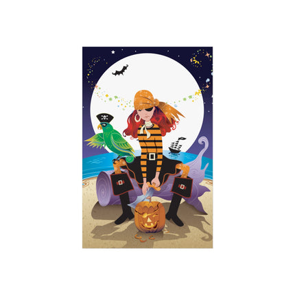 Moonlit Pirate Halloween Fine Art Posters