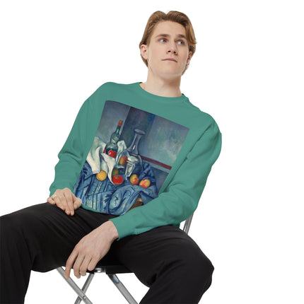 The Peppermint Bottle by Paul Cézanne Unisex Garment-Dyed Sweatshirt