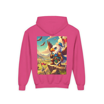 Watchful Guardian Youth Hooded Sweatshirt – Strength, Vision & Heroic Adventure