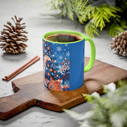 🎋❄️ The Winter Lantern Celebration Colorful Mug – Elegant Asian Christmas Fantasy