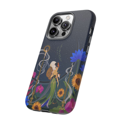 🌙🕯️ The Lady Of The Midnight Garden Phone Case – Art Deco Nocturne
