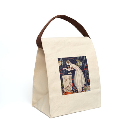 L'Etourdissant Petit Poisson (The Dazzling Little Fish) by George Barbier Canvas Lunch Bag With Strap
