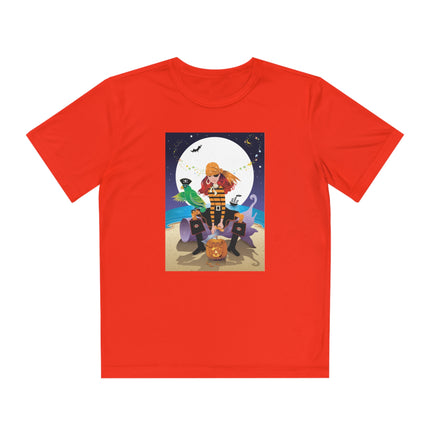 Moonlit Pirate Halloween Youth Competitor Tee