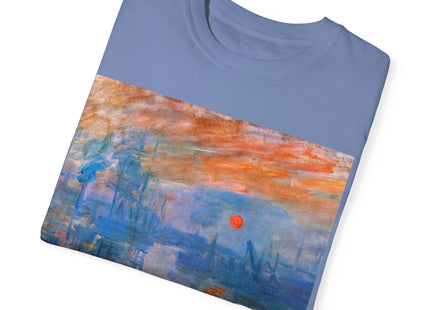 Sunrise by Claude Monet Unisex Garment-Dyed T-shirt