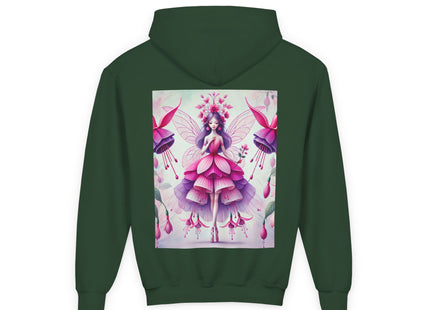 Fuchsia Fairy Youth Heavy Blend Hooded Sweatshirt