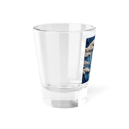 Dramatic Ocean with Crashing Waves Shot Glass, 1.5oz