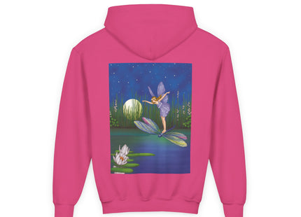 Fairy on a Dragonfly Youth Heavy Blend Hooded Sweatshirt