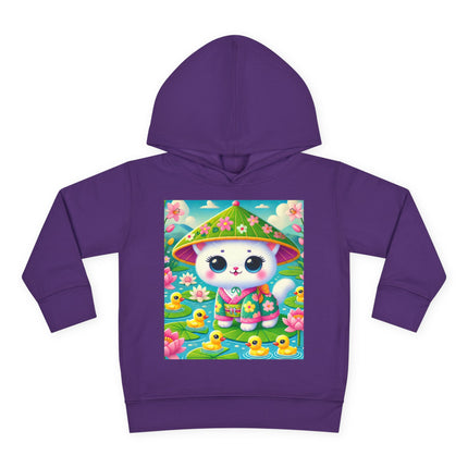 Lily Pond Stroll Toddler Pullover Fleece Hoodie