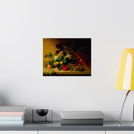 Still Life with Vegetables by James Peale Matte Horizontal Posters