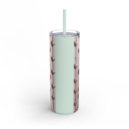Fashionably Yours, XOXO Skinny Matte Tumbler, 20oz