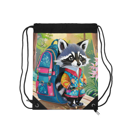 Baby Racoon Drawstring Bag