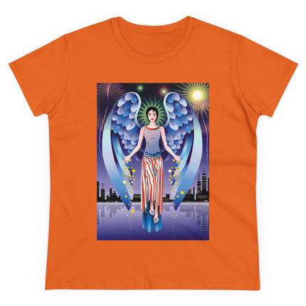 Celestial Symphony Women's Midweight Cotton Tee