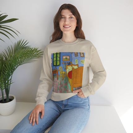 The Bedroom by Vincent van Gogh Heavy Blend™ Crewneck Sweatshirt