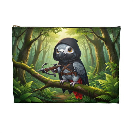 The African Grey Sentinel Accessory Pouch – Stealthy Guardian & Forest Mystery