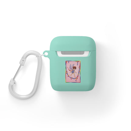 A Playful Fairy Jumps Rope AirPods Case
