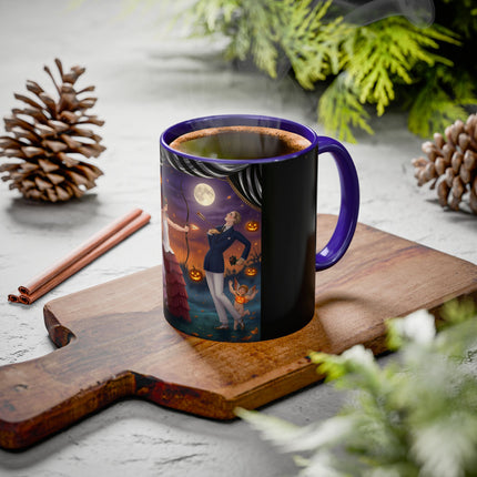 🏹🎃 Cupid's Arrow At Pumpkin Moon Manor Colorful Mug – Romantic Halloween Charm