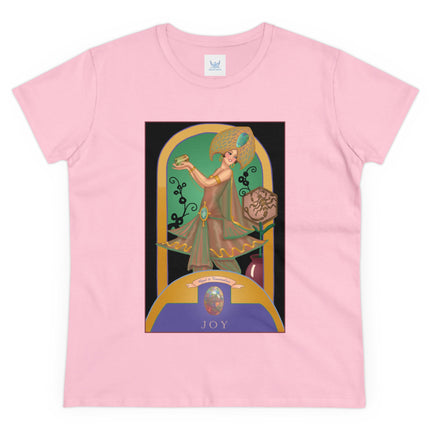 October & Opal, Tourmaline (from the Gem Series) by Sofia Chiostri Women's Midweight Cotton Tee
