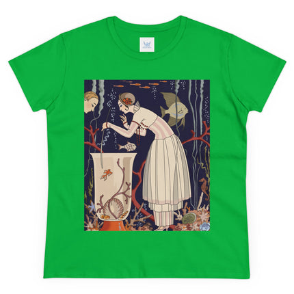 L'Etourdissant Petit Poisson (The Dazzling Little Fish) by George Barbier Women's Midweight Cotton Tee
