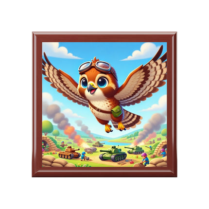 Red Tailed Hawk in Battle Treasure Chest