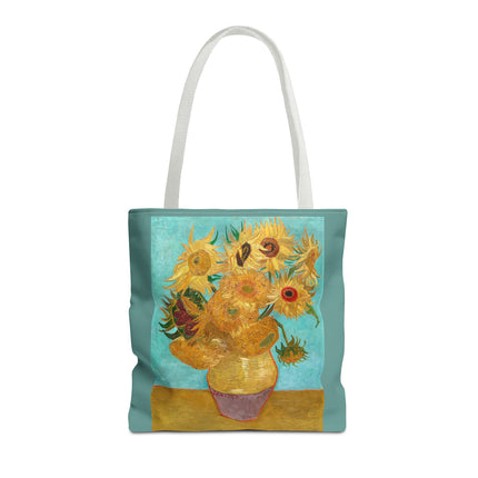Vase with Twelve Sunflowers by Vincent Van Gogh Tote Bag (AOP)