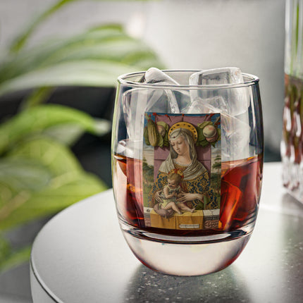 Madonna and Child by Carlo Crivelli Whiskey Glass