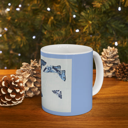 One Thousand Butterflies by Kamisaka Sekka Ceramic Mug 11oz